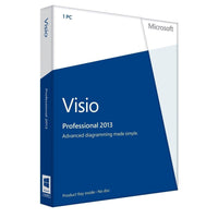 Microsoft Visio Professional 2013 Retail License - 32/64 Bit